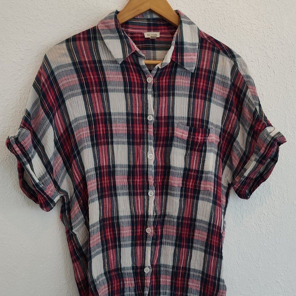 EN CRÈME, Women’s Blouse, Plaid, S